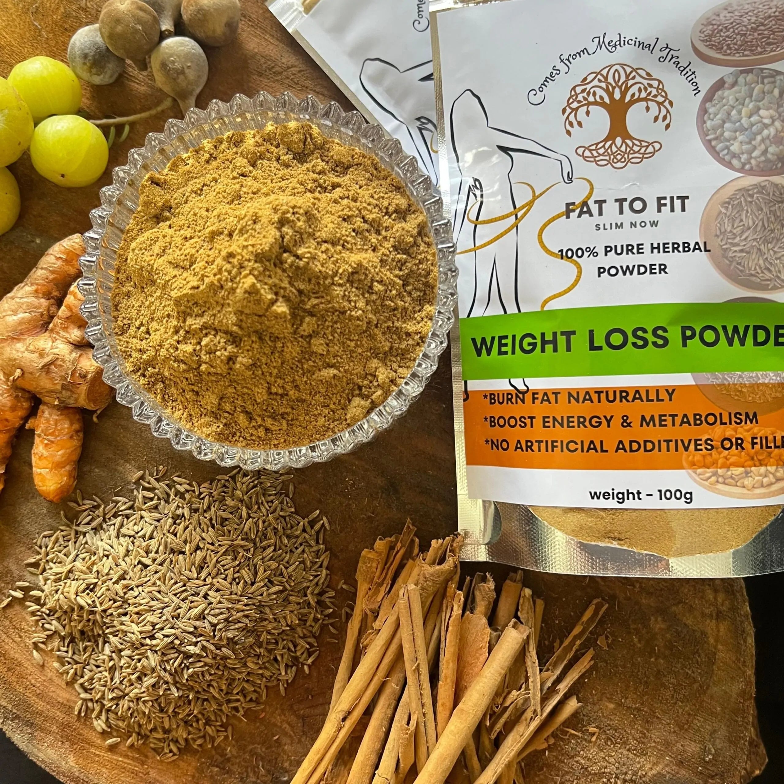 FAT TO FIT SLIM NOW 100% pure herbal powder