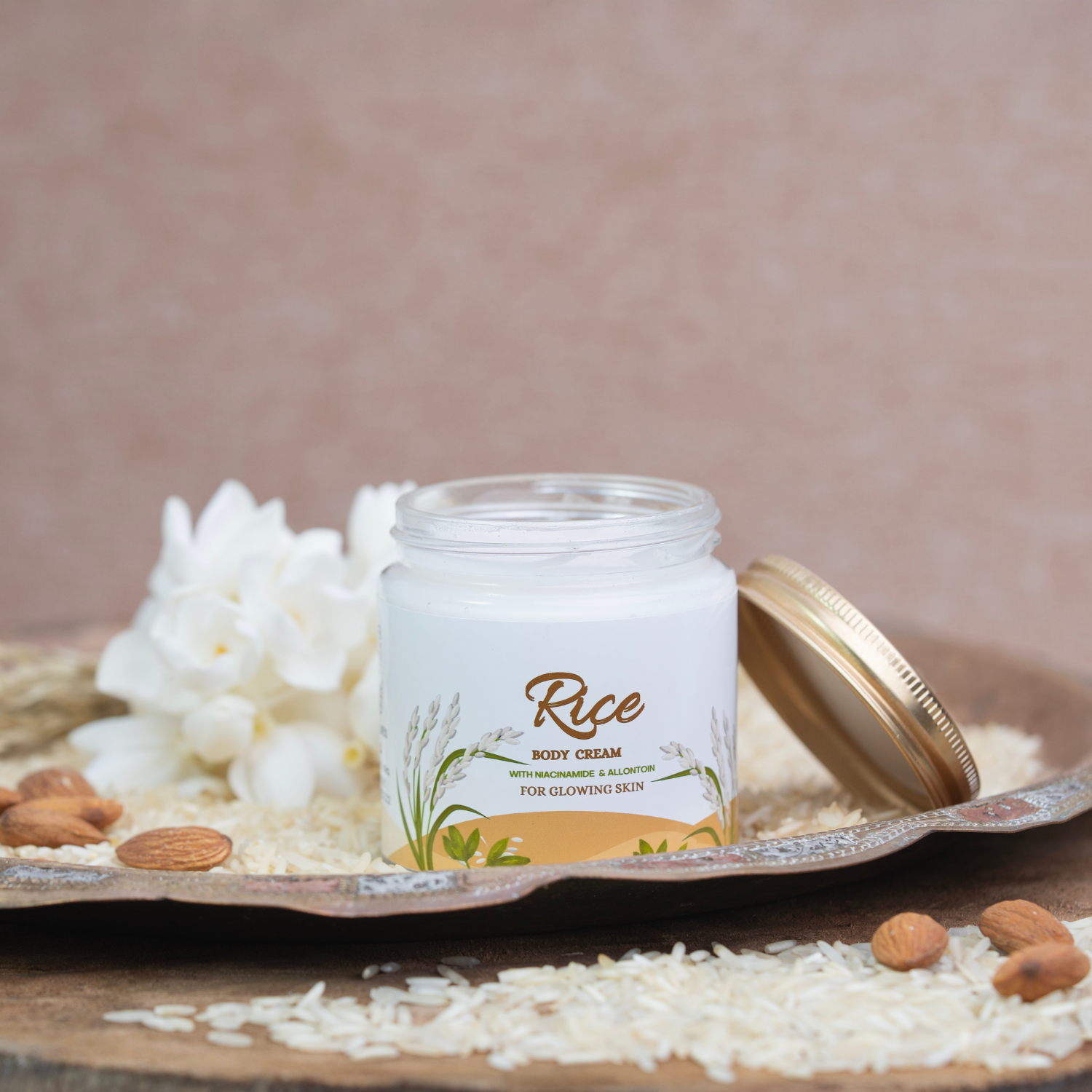 Korean Rice Body Cream With Niacinamide & Allontoin