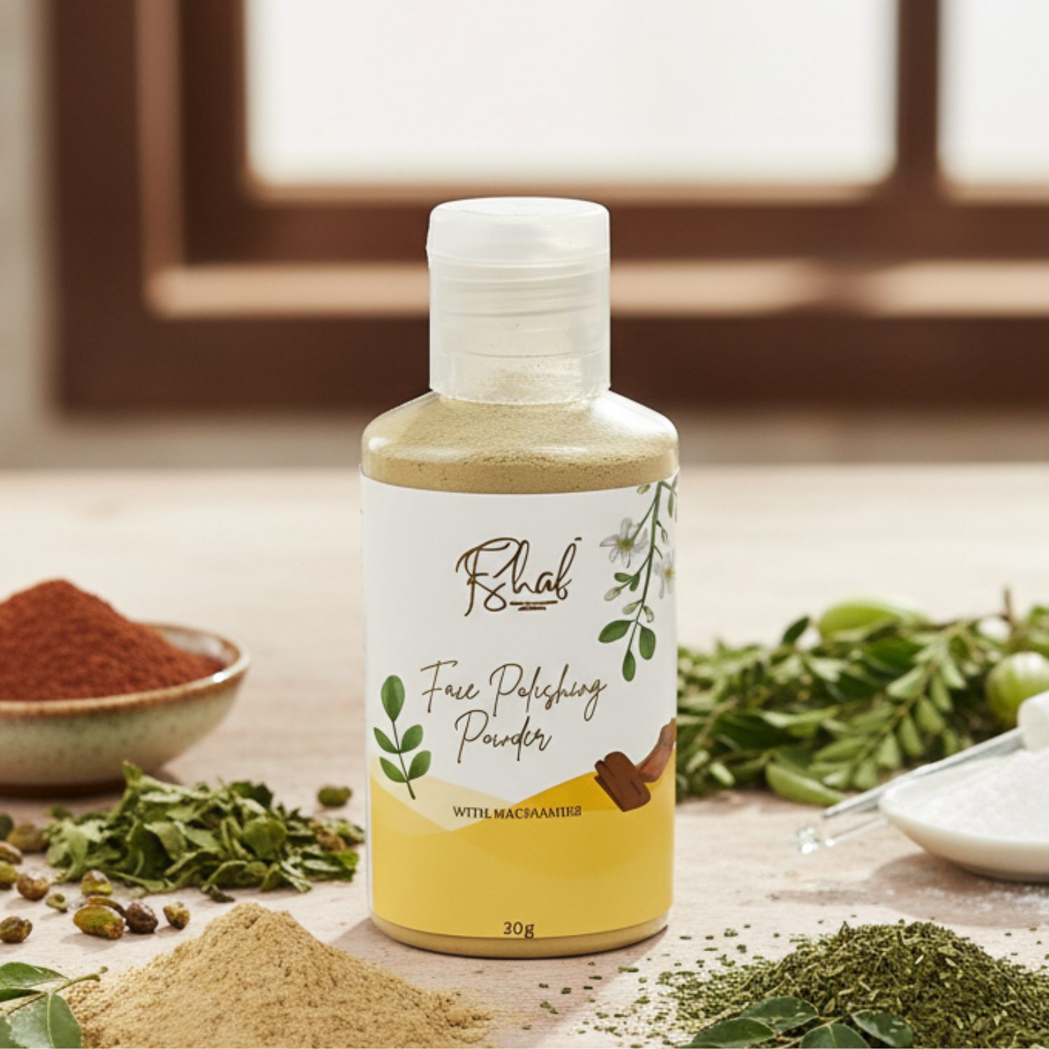 Face polishing powder with Niacinamide